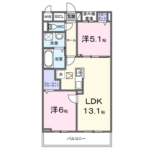 ブリオ安満　Ａ棟 間取り