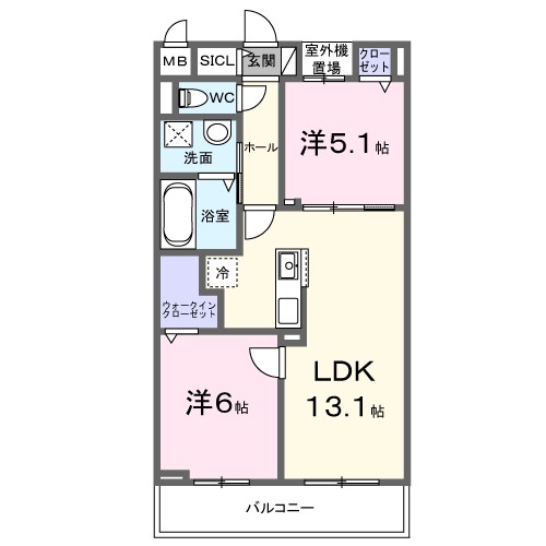 ブリオ安満　Ａ棟 間取り