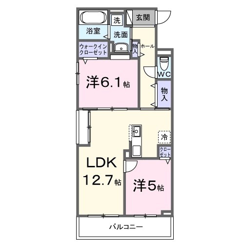 ブリオ安満　Ａ棟 間取り