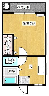 ヨシコーポ  101号室 間取り