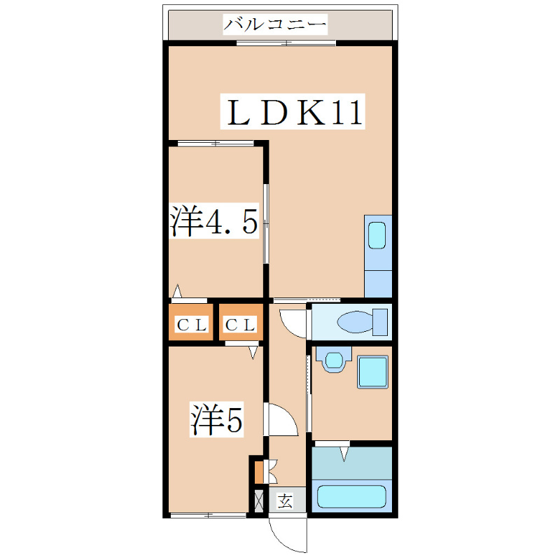 ブルーハウス16 間取り