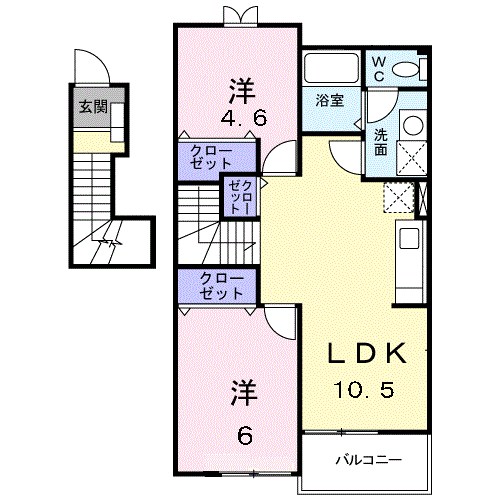 鹿児島県日置市伊集院町徳重593-11 間取り