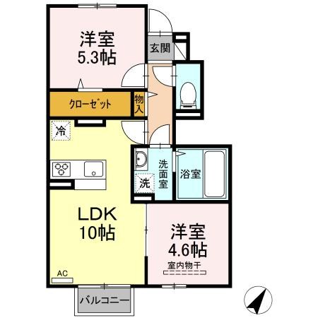 鹿児島県鹿児島市西紫原町14-1 間取り