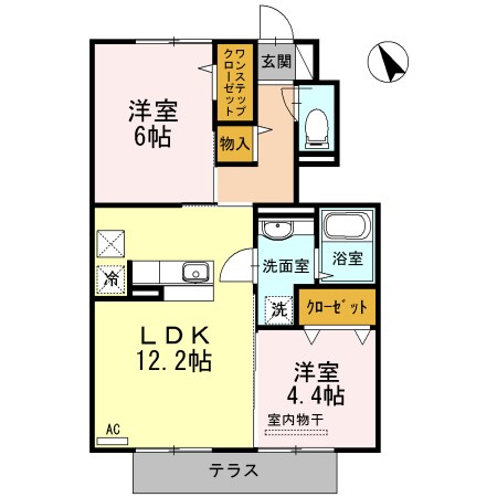 鹿児島県日置市伊集院町下谷口1054-1 間取り