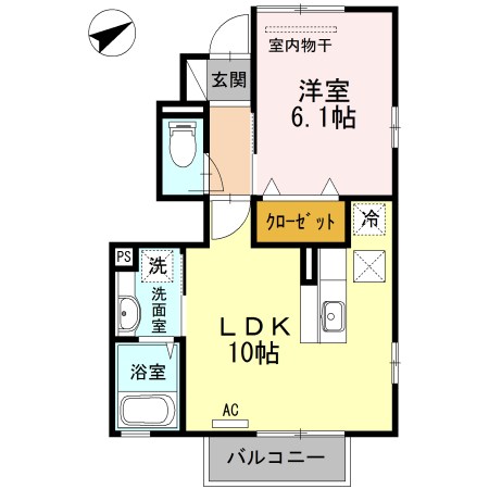鹿児島県鹿児島市下伊敷３丁目2-10 間取り