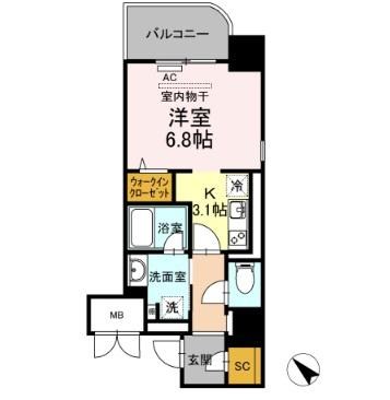 鹿児島県鹿児島市上之園町24-1 間取り