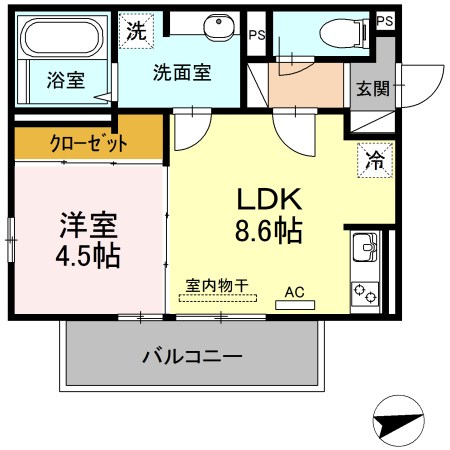 鹿児島県鹿児島市上荒田町40-13 間取り