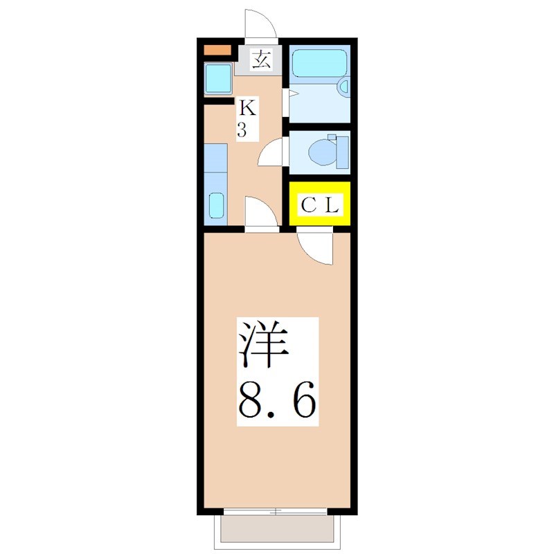 鹿児島県鹿児島市郡元町 間取り