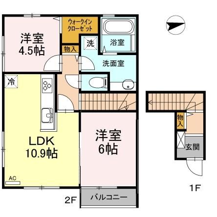 鹿児島県鹿児島市日之出町36-9 間取り