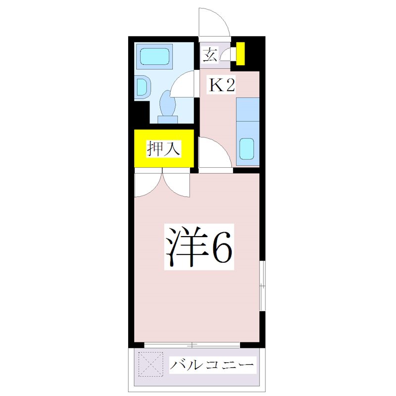 コーポラス笹貫B棟 間取り