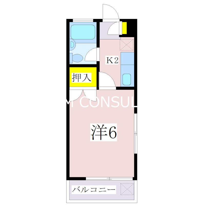 コーポラス笹貫A棟 間取り