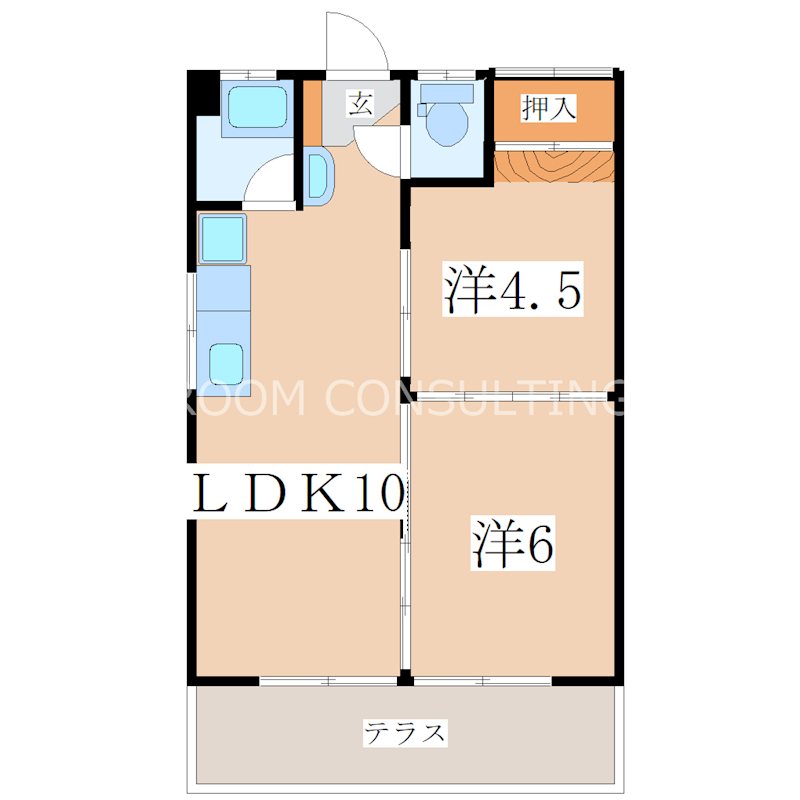村野コーポ 間取り