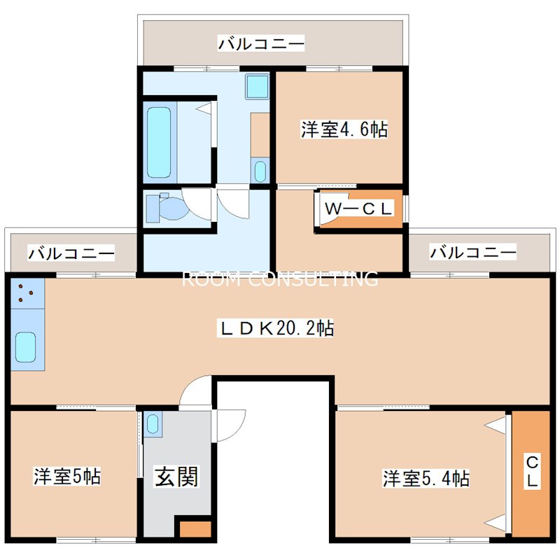 鹿児島県鹿児島市希望ヶ丘町 間取り