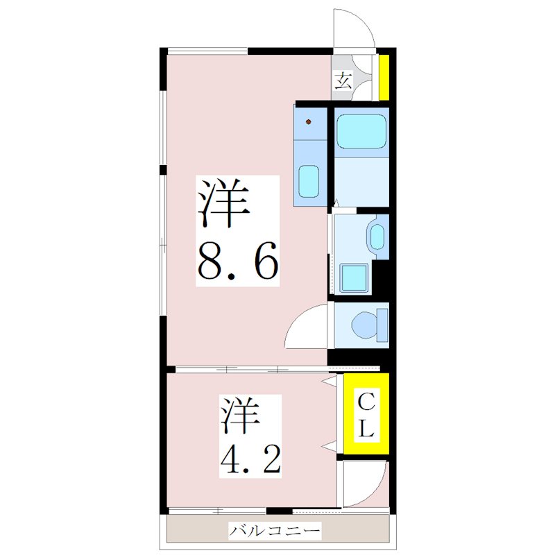 鹿児島県鹿児島市南郡元町26-19 間取り