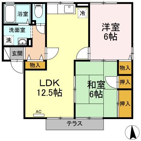 鹿児島県鹿児島市坂之上７丁目4-8 間取り