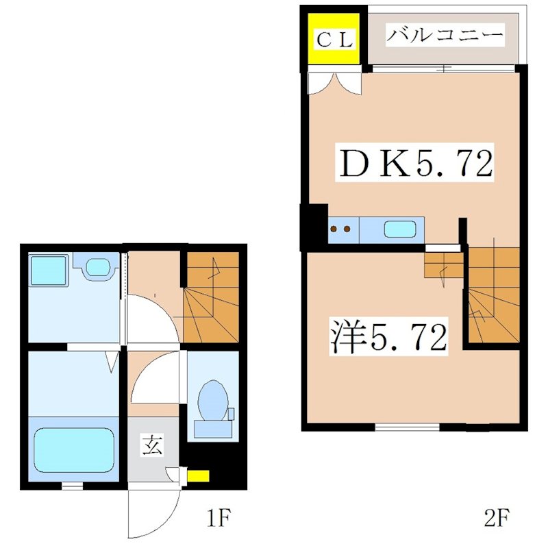 Sereo楠元A棟 間取り