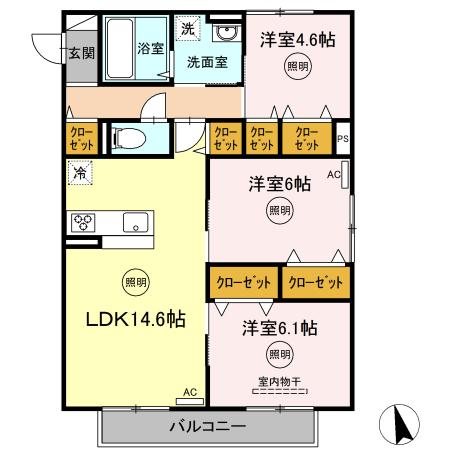 鹿児島県指宿市十町1839-3 間取り
