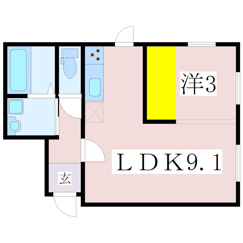 鹿児島県鹿児島市稲荷町 間取り