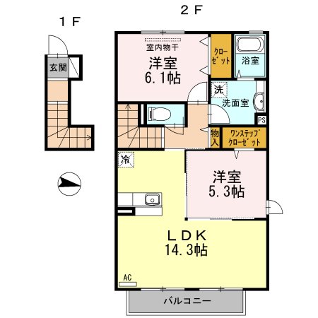 鹿児島県鹿児島市中山町2561-4 間取り