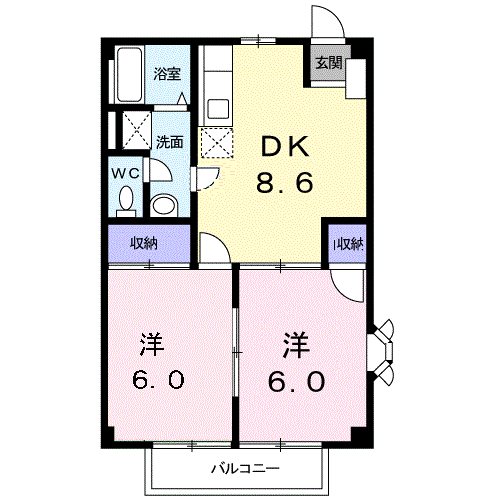 鹿児島県指宿市十二町57-2 間取り