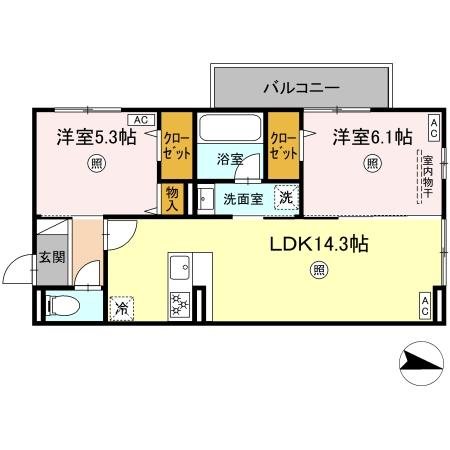 鹿児島県鹿児島市真砂町 間取り