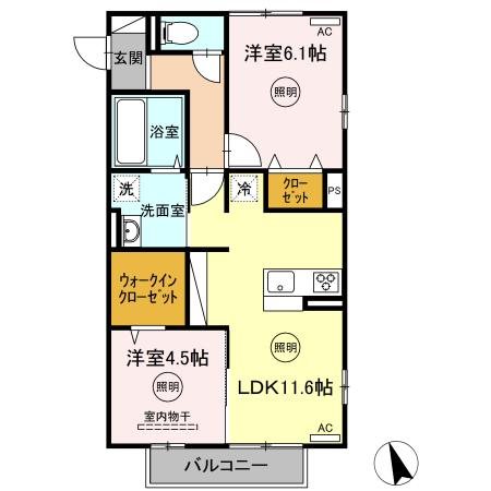 鹿児島県指宿市十町1839-6 間取り