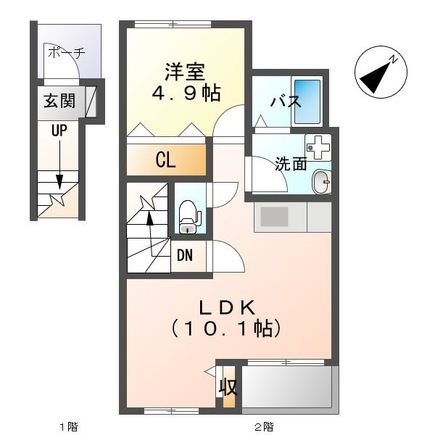 鹿児島県鹿児島市東谷山１丁目61-13 間取り