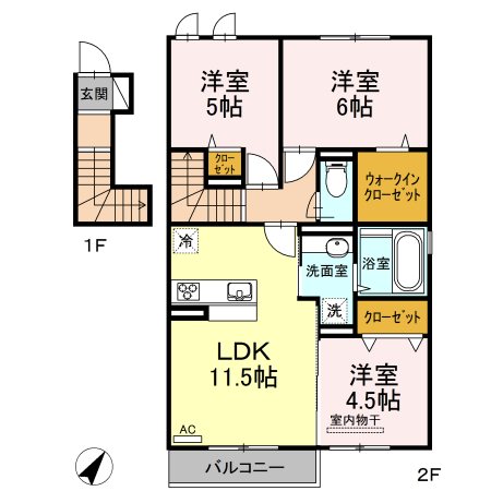 鹿児島県鹿児島市清和１丁目22-3 間取り