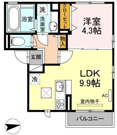 鹿児島県鹿児島市坂之上７丁目40-64 間取り