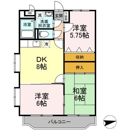 鹿児島県鹿児島市武３丁目26-13 間取り