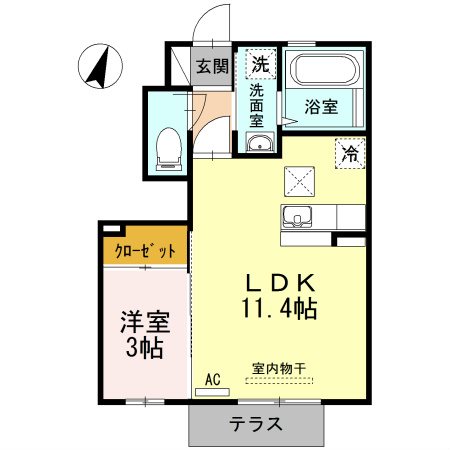 鹿児島県鹿児島市中山町2307-2 間取り