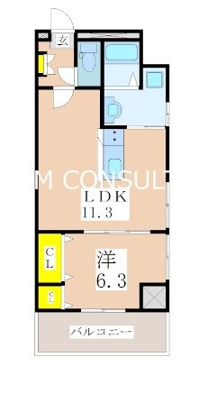 スイートエリア平之町 間取り