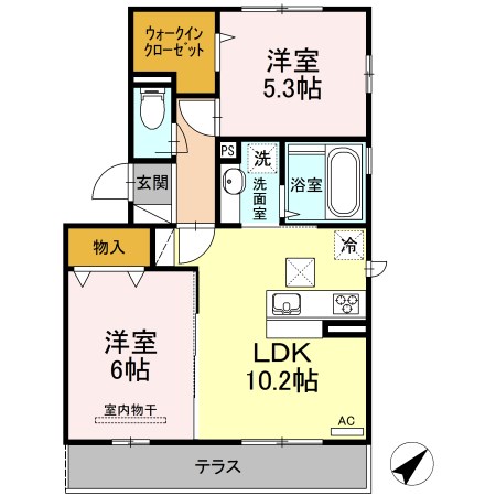 鹿児島県鹿児島市宇宿８丁目17-13 間取り