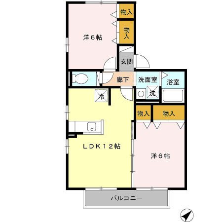 鹿児島県指宿市湊１丁目12-23 間取り