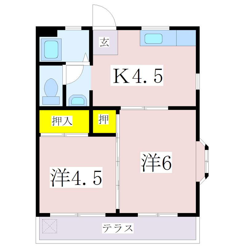 鹿児島県鹿児島市東谷山１丁目65-33 間取り