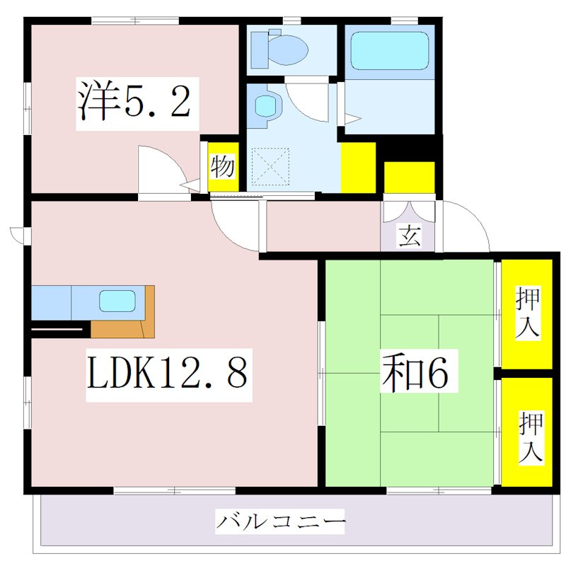 鹿児島県鹿児島市中山２丁目12-5 間取り