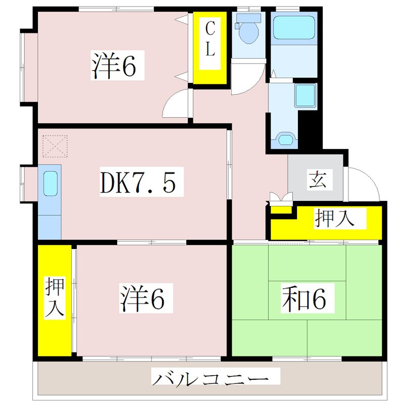 鹿児島県鹿児島市東谷山３丁目30-18 間取り
