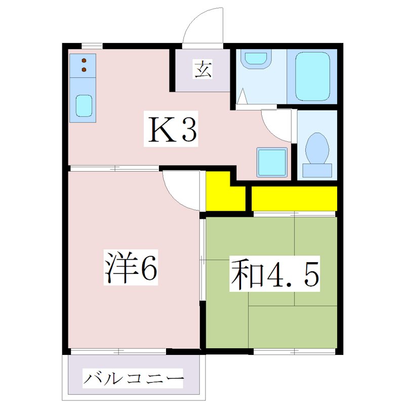 鹿児島県鹿児島市桜ヶ丘６丁目15-4 間取り