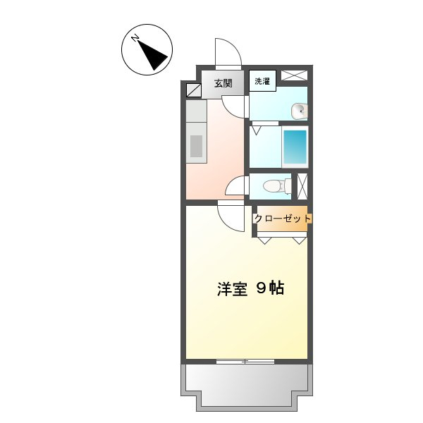 サジタリアス高丘 303号室 間取り