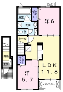 フラン　ボヌール 間取り