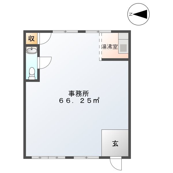 パリタⅠ店舗・事務所 D号室 間取り