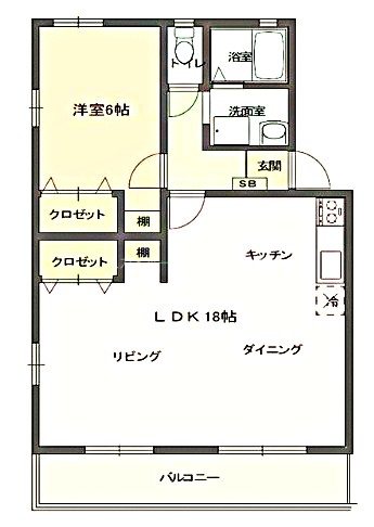 メゾンクオーレ 301号室 間取り