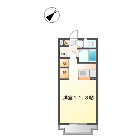 ハイライズHIRAI 間取り図