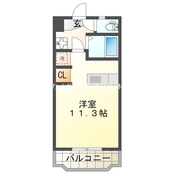 ハイライズHIRAI 306号室 間取り