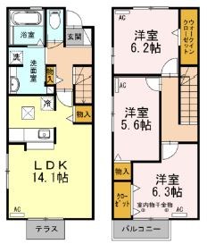 棒屋第９住吉ハイツＡ 102号室 間取り