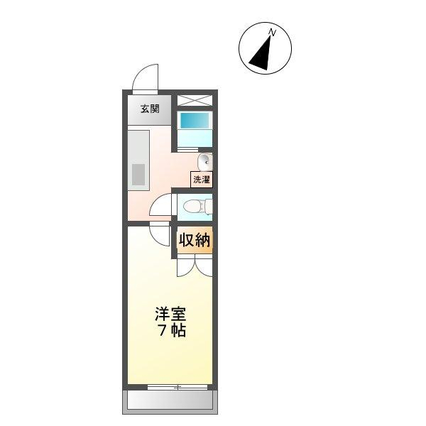 グランデール和合 302号室 間取り