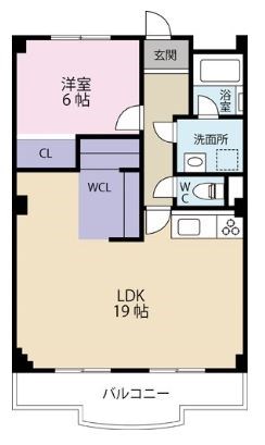 ロイヤルシティ高丘 302号室 間取り