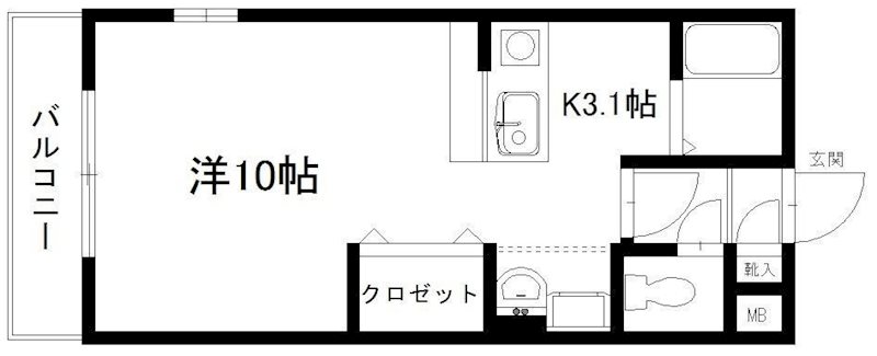 VEIN 401号室 間取り