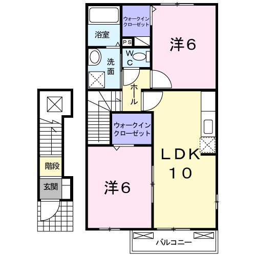 デーア　セレノ 202号室 間取り