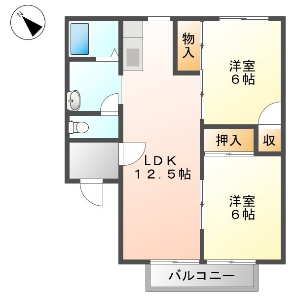 ソ・レーユ B102号室 間取り